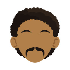 man cartoon icon over white background. colorful design. vector illustration