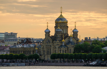 Fototapeta na wymiar Uspensk Cathedral, Saint Petersburg, Russia
