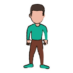 character son male image vector illustration eps 10