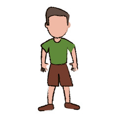 Fototapeta premium character son male image vector illustration eps 10