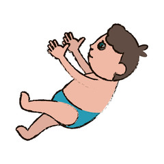 character baby son male vector illustration eps 10