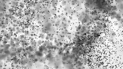 Beautiful monochrome bokeh blurred dots background defocused lights