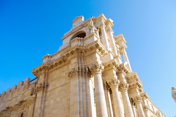 The Saint Lucia Cathedral in Syracuse. Sicily