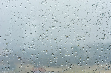 Rain drops om window background