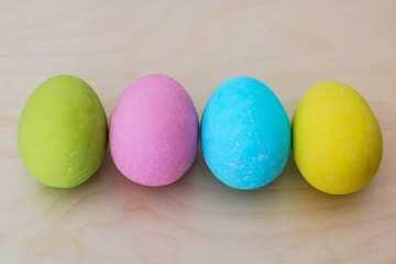 Easter colored eggs