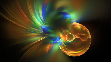 Abstract fractal illustration for creative design