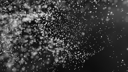 Beautiful monochrome bokeh blurred background defocused lights