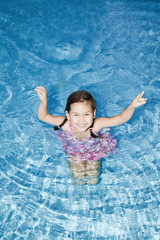 Children in swimming pool