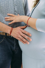 Fototapeta na wymiar Pregnant woman belly.