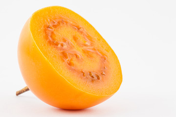 Tree tomato (Solanum Betaceum) isolated in white background