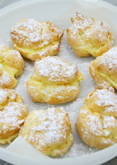 chou à la crème pâtissière,fait maison