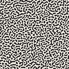 Obraz premium Vector Seamless Grunge Pattern. Black and White Organic Shapes. Abstract Background Illustration