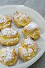 chou à la crème pâtissière,fait maison