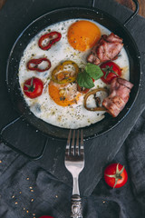 English rustic breakfast 