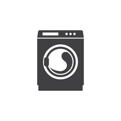 Washing machine icon. Home appliances symbol.