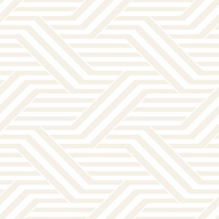 Vector Seamless Pattern. Modern Stylish Interlacing Lines Texture. Geometric Striped Ornament.