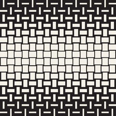 Vector Seamless Geometric Pattern. Halftone gradient color transition. Woven Lines Simple Lattice