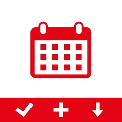 calendar icon stock vector illustration flat design