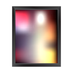 Blurred background with frame