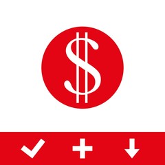money icon stock vector illustration flat design