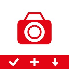 camera icon stock vector illustration flat design