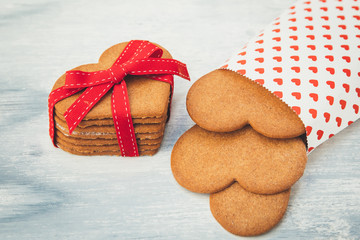 Heart shaped cookies 