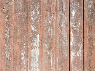 verwitterte Bretterwand / Holzhintergrund mit Farbresten