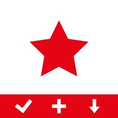 star icon stock vector illustration flat design