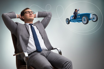 Man thinking of his business ipo