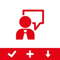 speaking of people, the chat icon stock vector illustration