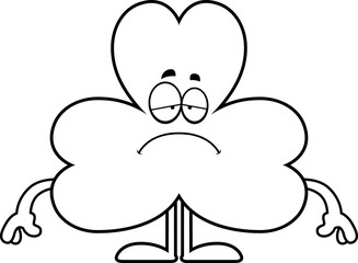 Sad Cartoon Shamrock