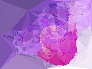 Geometric low polygonal background. vector clip art.