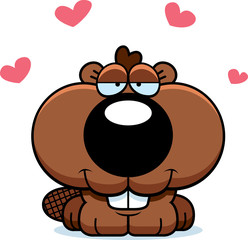 Cartoon Beaver Love