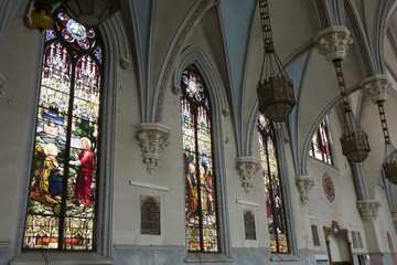 Interior of gothic church