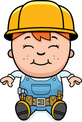 Builder Child Sitting