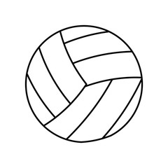 volleyball ball sport equipment outline vector illustration eps 10