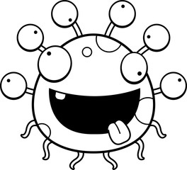 Crazy Cartoon Eyeball Monster