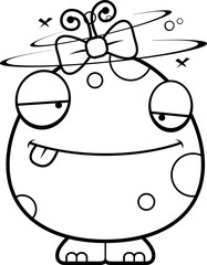 Drunk Cartoon Baby Girl Monster