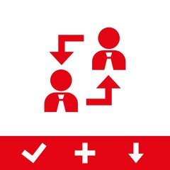 Business people team crowdy walk silhouette concept businesspeople group human resources over world map background vector icon