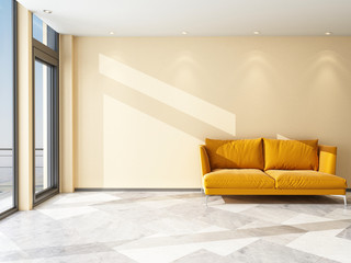 Inside the Room with an Orange Sofa