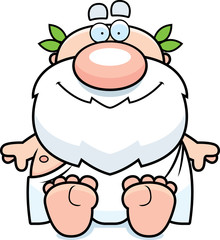 Cartoon Greek Sitting