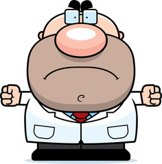 Angry Cartoon Scientist