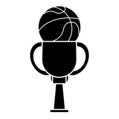 trophy basketball sport image pictogram vector illustration ep 10