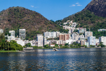 Fototapeta na wymiar Lagoon Rodrigo de Freitas in Rio de Janeiro, Brazil