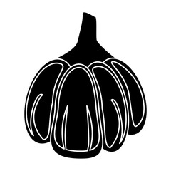 garlic vegetable food fresh pictogramvector illustration eps 10