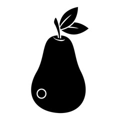avocado food fresh pictogram vector illustration eps 10