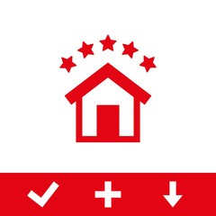 hotel icon stock vector illustration flat design