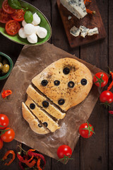 Italian focaccia bread