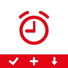 alarm clock icon stock vector illustration flat design