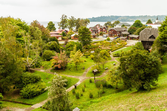View of Frutillar village, Chile